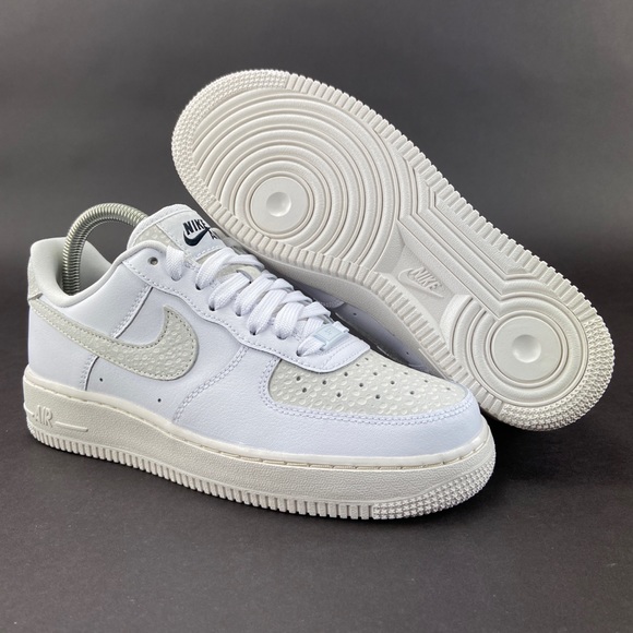 Nike By You Women's Air Force 1 Low White Shoes - Picture 8 of 10